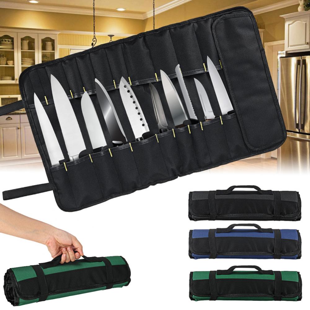 22 Pocket Chef Knife Roll | Portable Knife Storage Case | Knife Protection