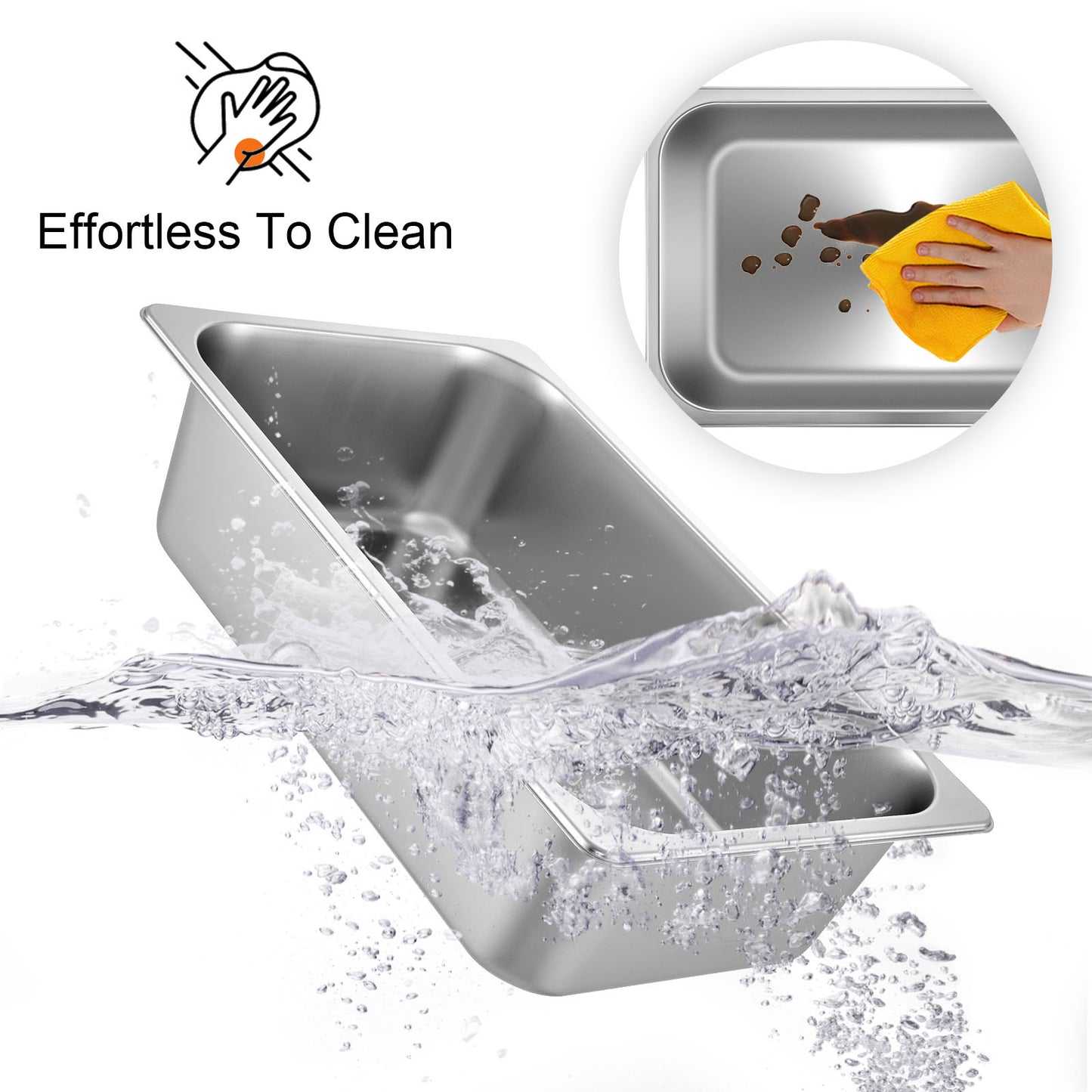 Gastronorm Pans | Steam Table Pans | 8.5L-20.5L | Stainless Steel Food Container