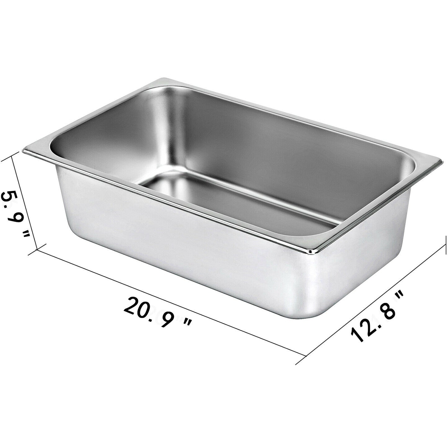 Gastronorm Pans | Steam Table Pans | 8.5L-20.5L | Stainless Steel Food Container