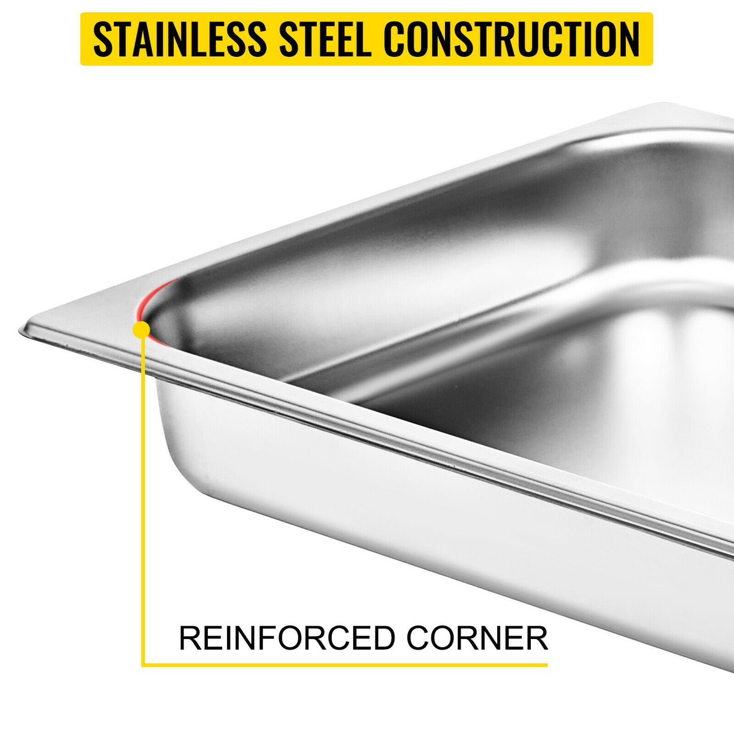 Gastronorm Pans | Steam Table Pans | 8.5L-20.5L | Stainless Steel Food Container