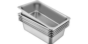 Gastronorm Pans | Steam Table Pans | 8.5L-20.5L | Stainless Steel Food Container