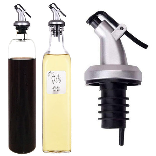 Olive Oil Sprayer | Drip Wine Pourers | Leak-proof Nozzle | ABS Lock Sauce Boat Bottle Stopper Kitchen Bar BBQ Tool
