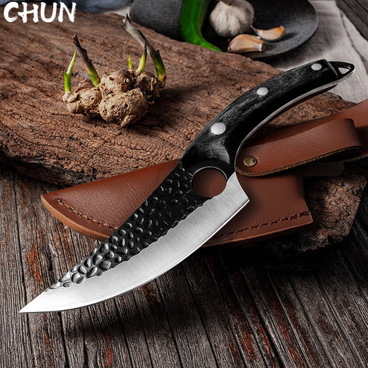 Boning Kitchen Knife | 5Cr15Mov Stainless Steel | Fishing Filleting Knives | Butcher Cleaver